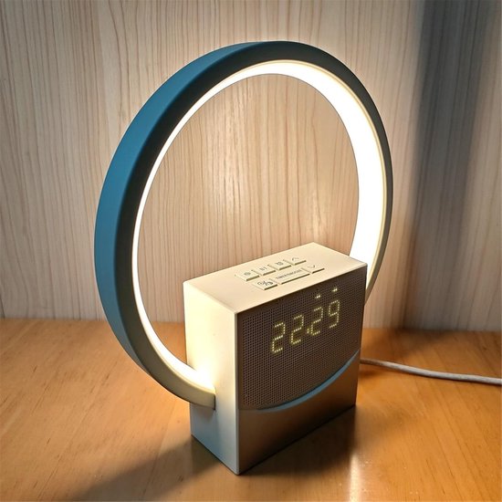 Wekker Slaaplamp - Nachtlamp Wekker - Ontspannen Wakker Worden - Zonsopkomst Simulatie - 220x200 mm - Wit — afbeelding 3