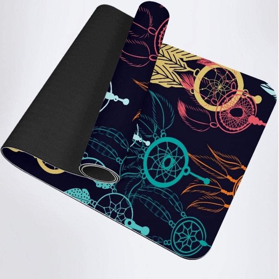 Creatieve Yoga Mat - Oefening Mat - Sporten en Fitness - Milieuvriendelijk TPE Materiaal - 6 of 8 mm - Gekleurd — afbeelding 2