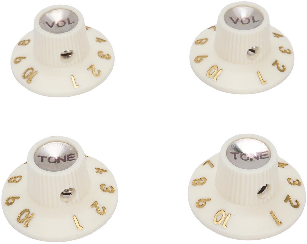 Dailygoods - Retro Gitaarregelknoppen Set van 2 voor Elektrische Gitaren
