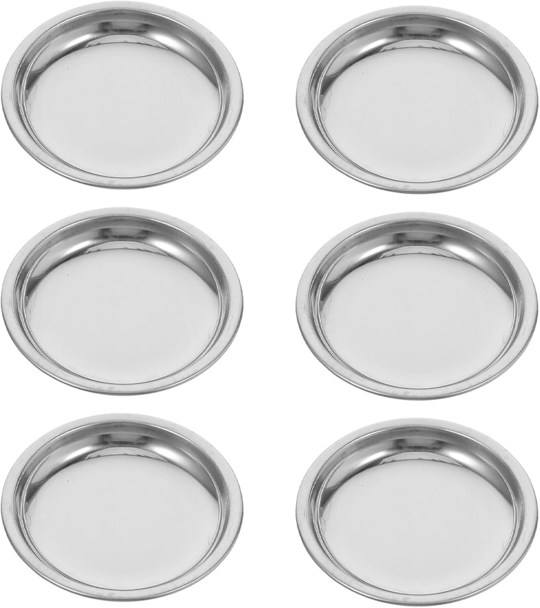 Dailygoods - Set van 6 Roestvrijstalen Onderzetters