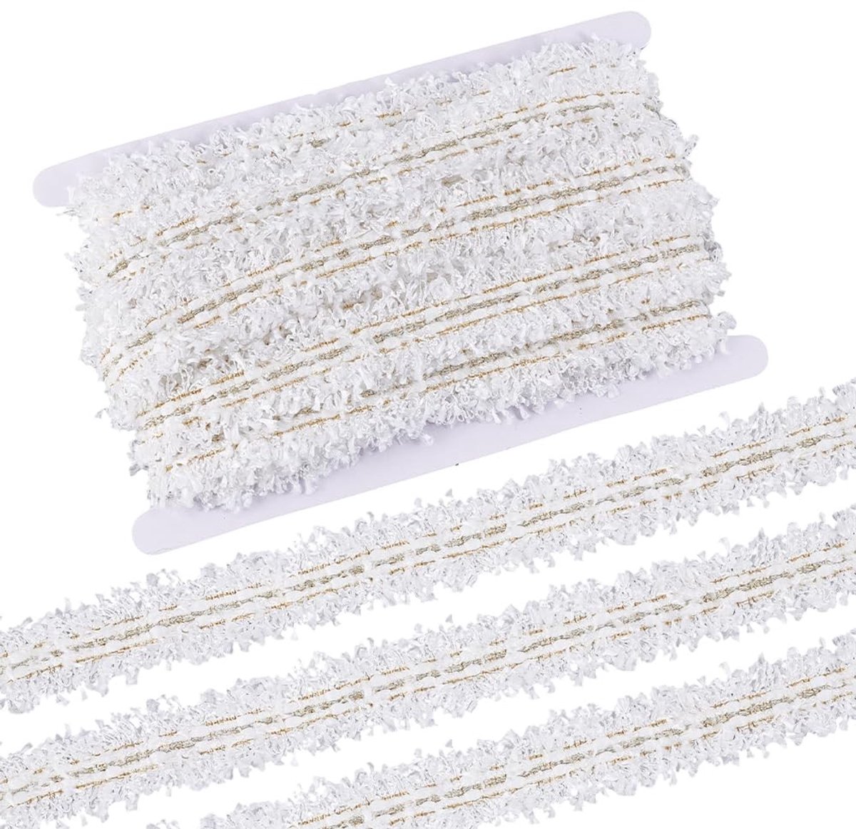 Dailygoods - 8,22m Beige Kanten Trim voor Naaien en Knutselen