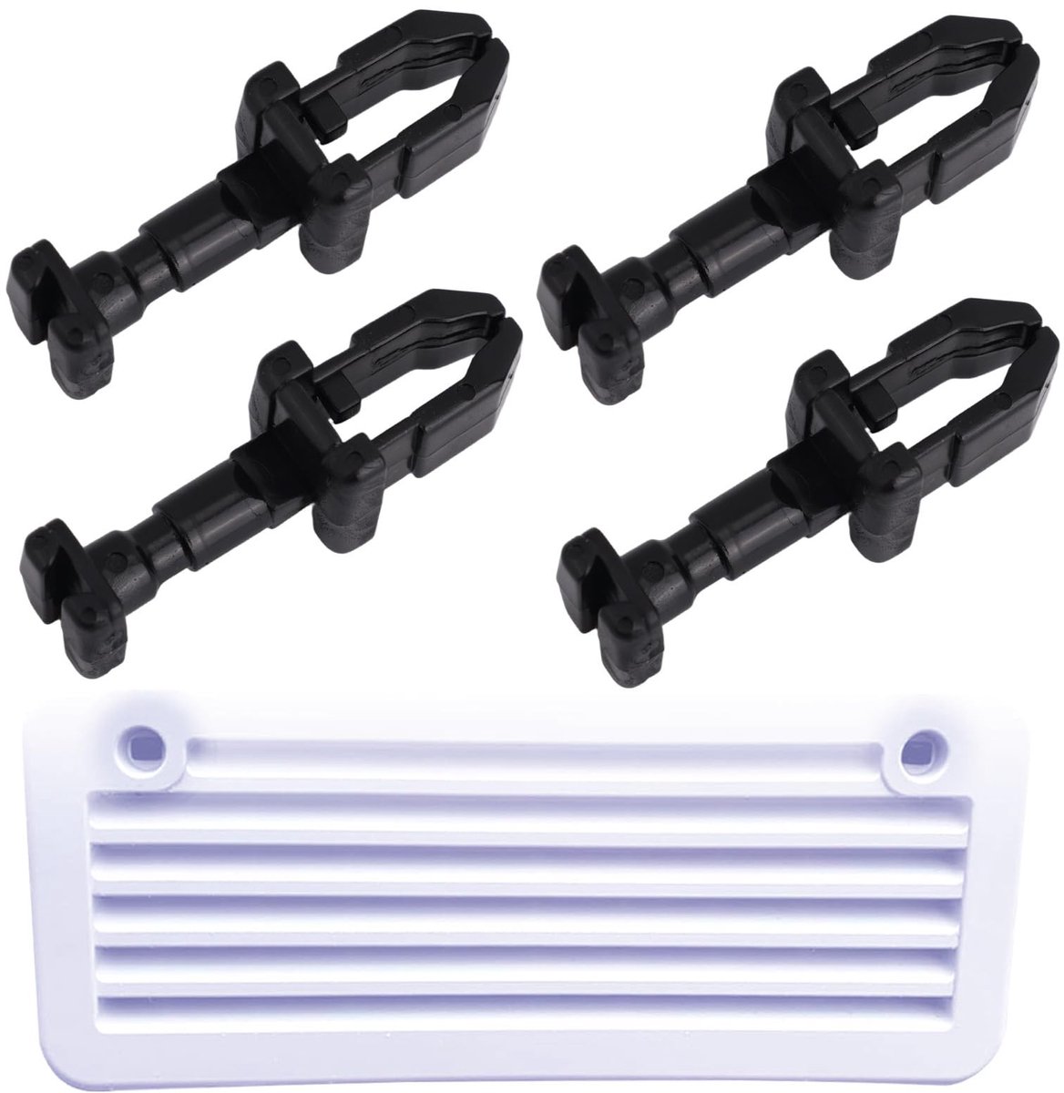 Dailygoods - Set van 4 Koelkastventilatieklemmen voor Camper