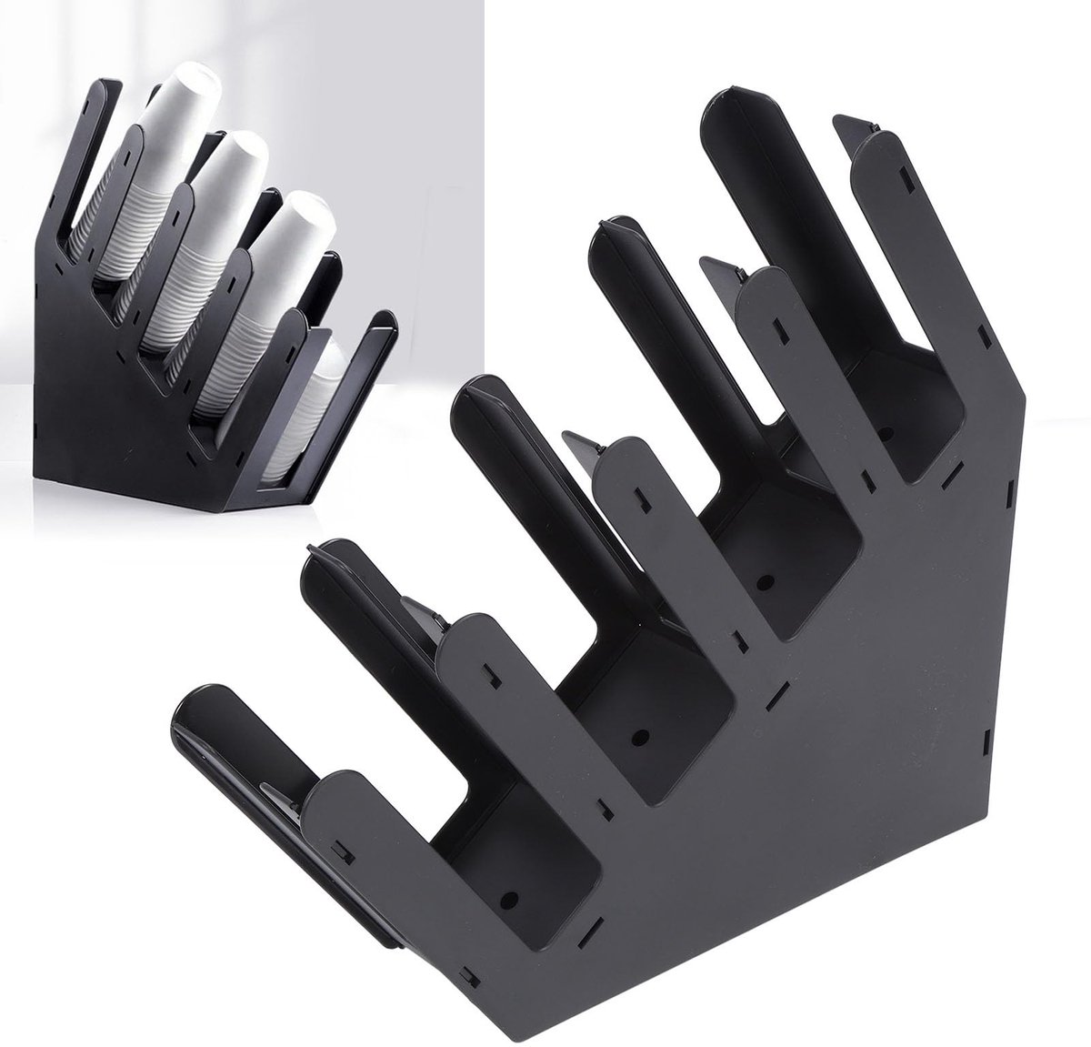 Dailygoods - Acryl Papieren Dispenser voor Bekers en Deksel