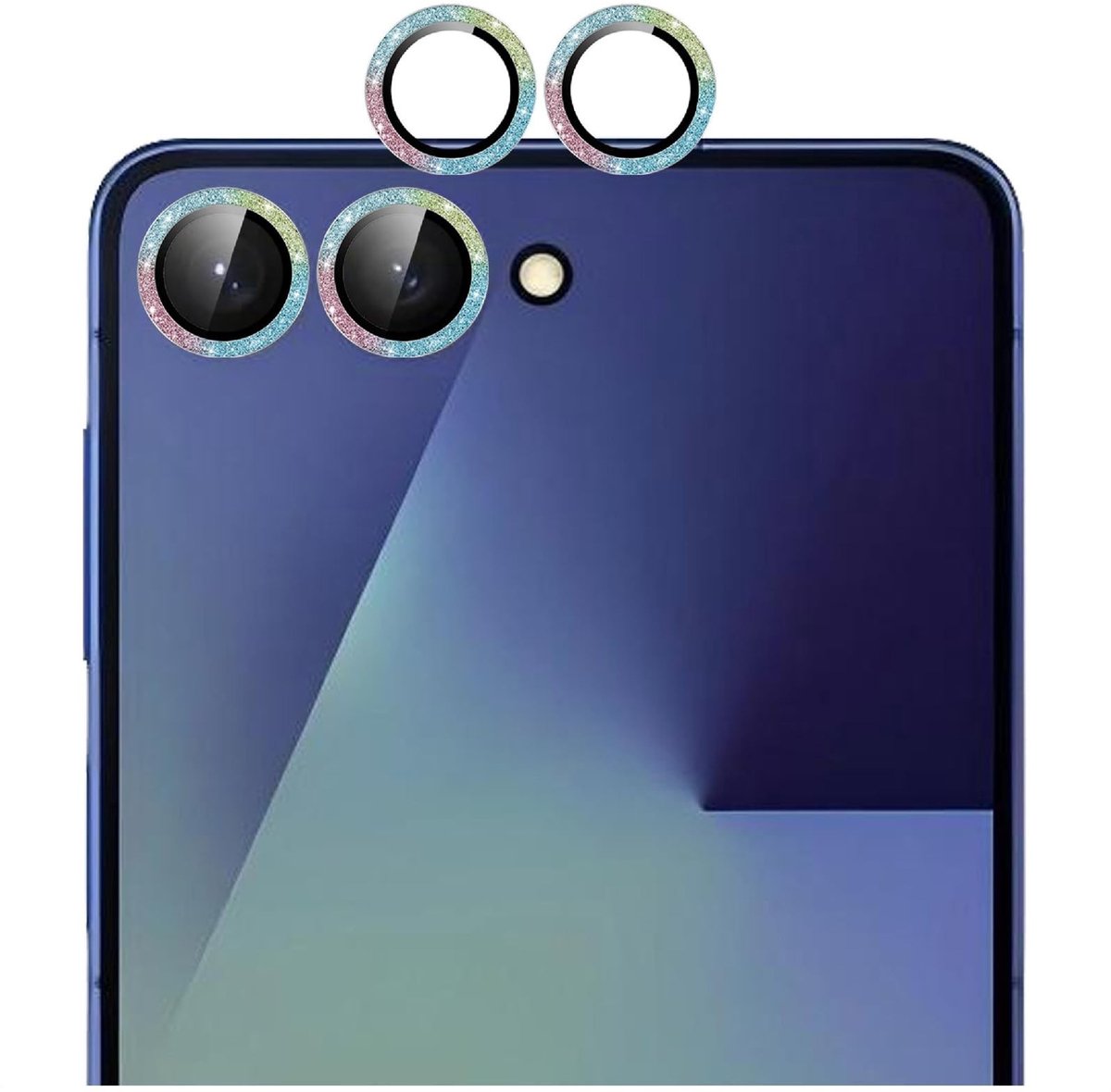 Dailygoods - Cameralensbeschermer voor Smartphone, Metaal en Gehard Glas