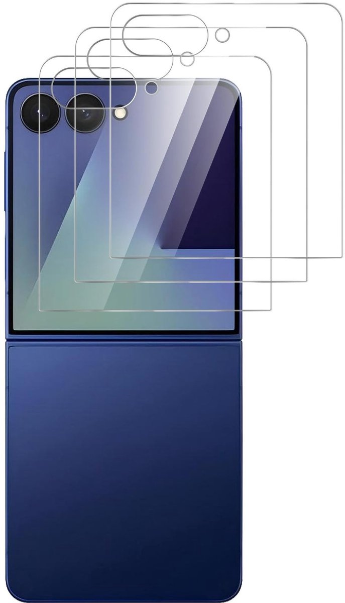 Dailygoods - 3 Stuks Gehard Glas Schermbeschermer voor Samsung Galaxy Z Flip