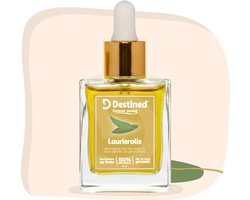 Destined® Laurier olie - 30ml - Laurel Bay oil - Voor Dof Haar & Stijve Spieren - Geeft Glans & Verzacht - Dual Purpose - Hair & Body Oil - 100% Natuurlijk & Handgemaakt in Griekenland - Haarolie Massage olie