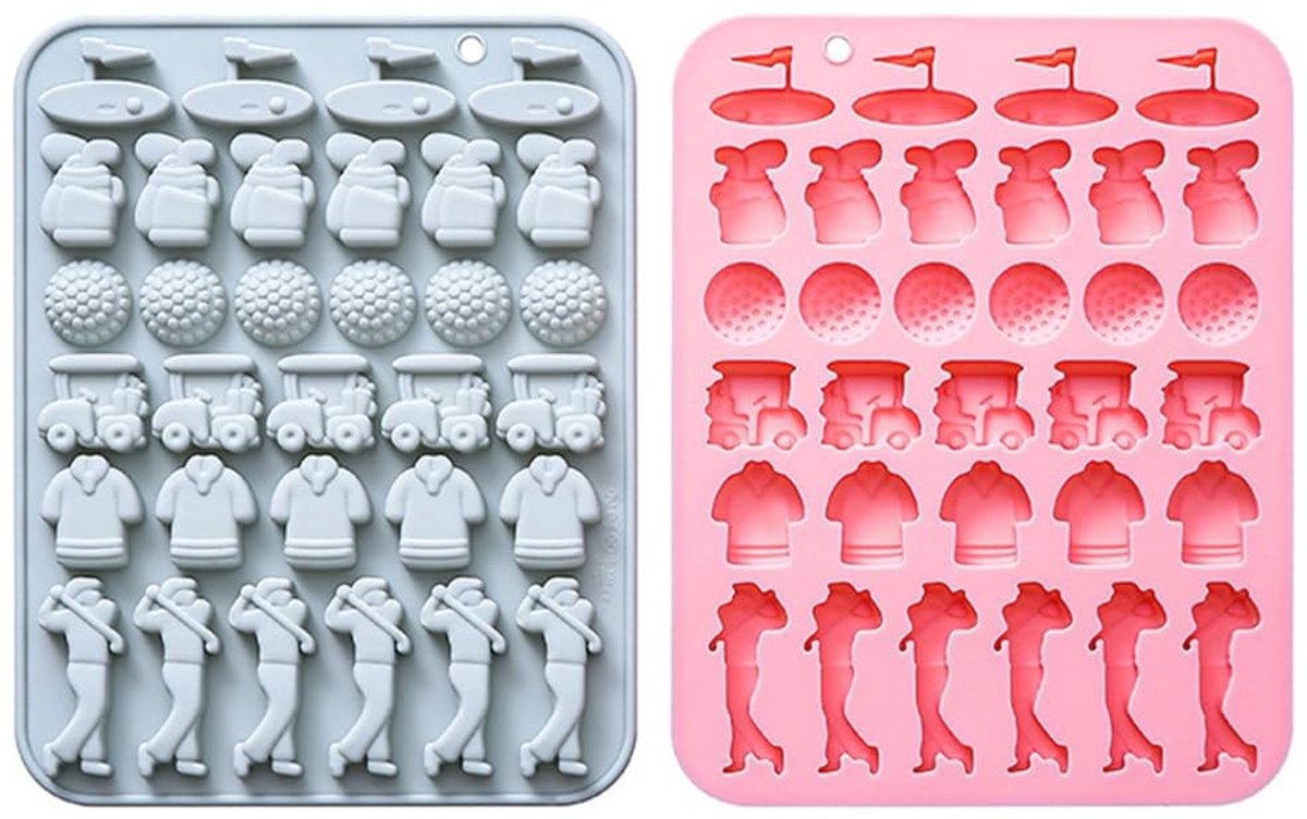 Dailygoods - Siliconen Taartvormen in Golfbalvorm voor Snoep en Cupcakes