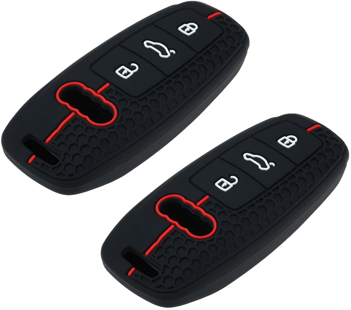 Dailygoods - 2 Stuks Siliconen Beschermhoes voor Afstandsbediening Sleutel