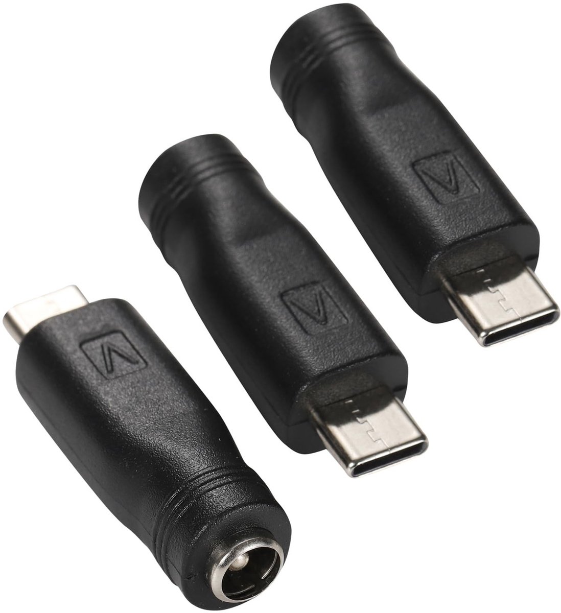 Dailygoods - 3 Stuks USB C naar DC Stroomadapter 5,5 x 2,1 mm