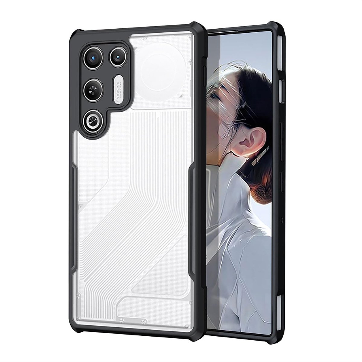 Dailygoods - Beschermhoes voor Nubia RedMagic 11 Air met TPU en PC
