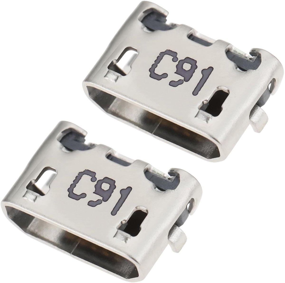 Dailygoods - Set van 2 Micro USB DC Oplaadconnectoren