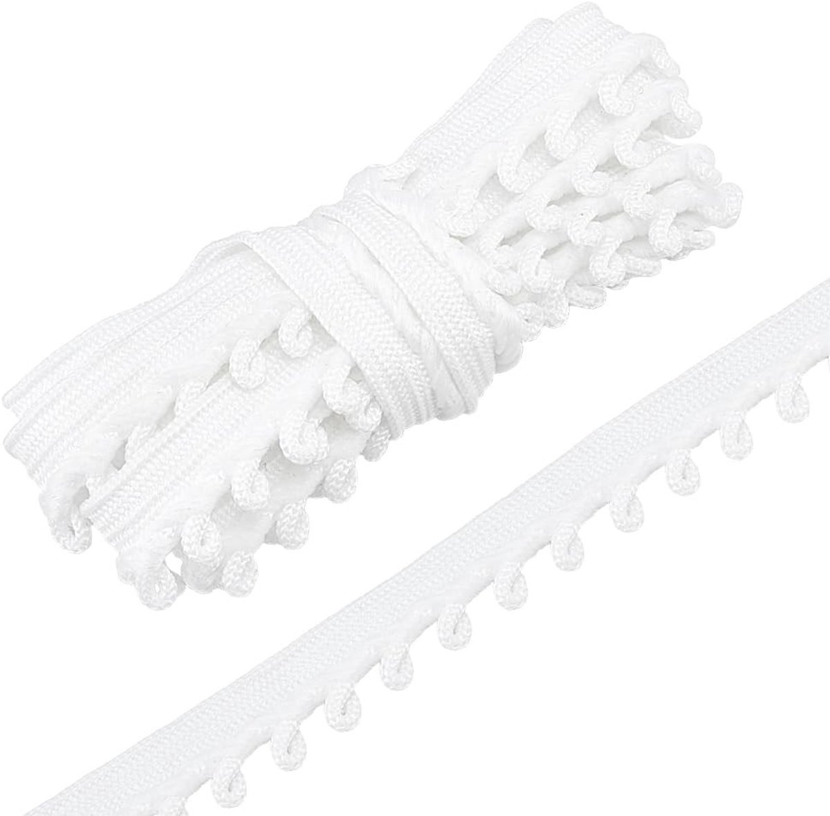 Dailygoods - 10,9 Yards Witte Elastische Kant Trim voor Naaien