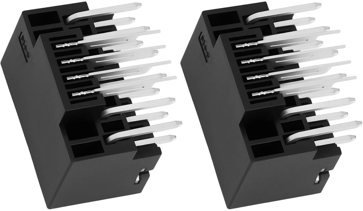 Dailygoods - 2 Stuks 16 Pin 12V HPWR PCIe GPU Power Connector Headers