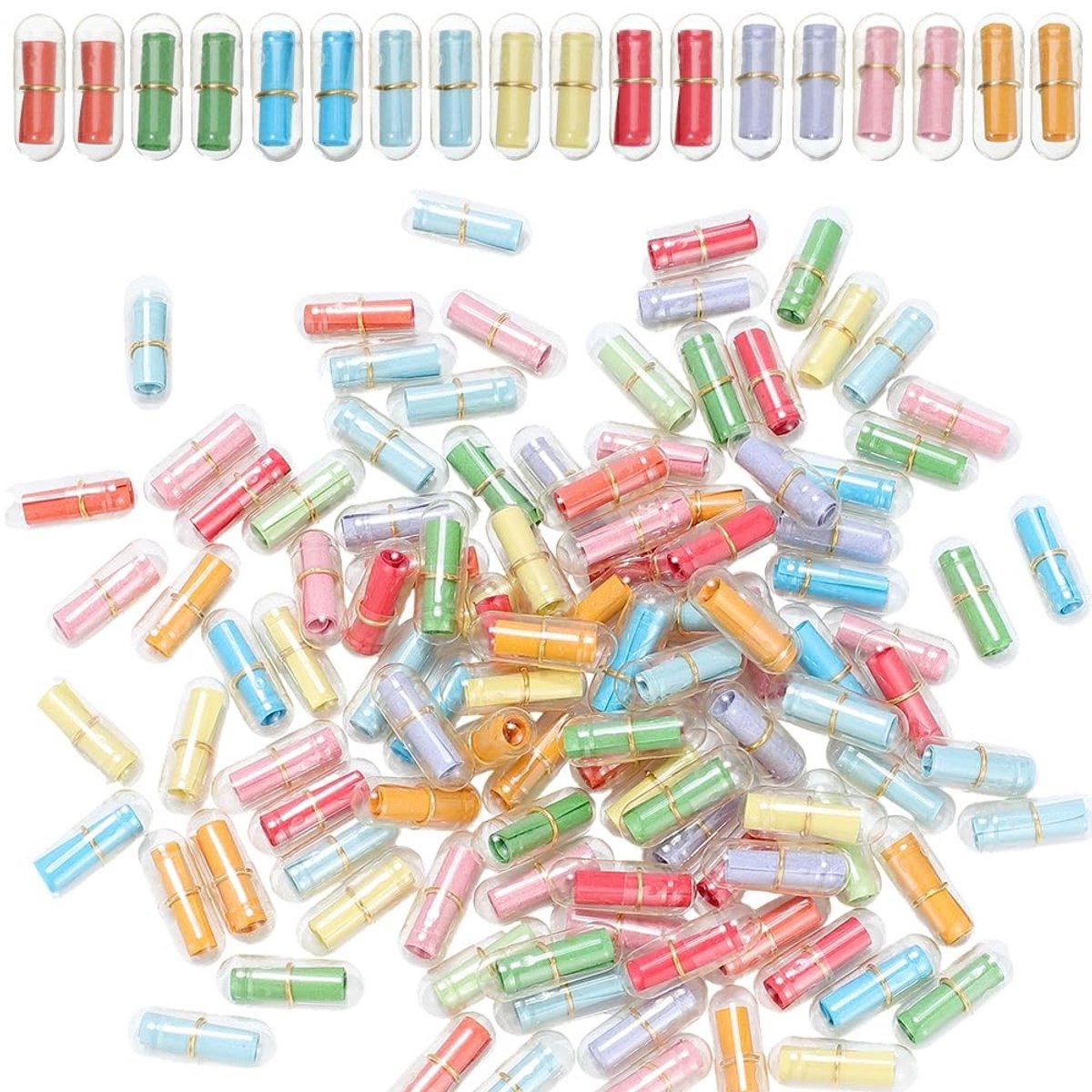 Dailygoods - 200 Stuks Mini Bericht Flessen voor Creatieve Wensen en DIY Projecten