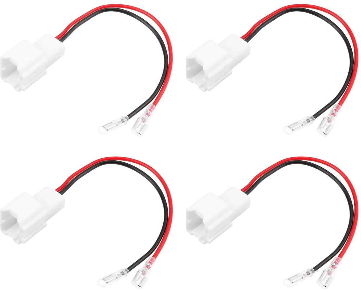 Dailygoods - 2 Paar 2-Pins Auto Luidspreker Adapters voor Smart Modellen