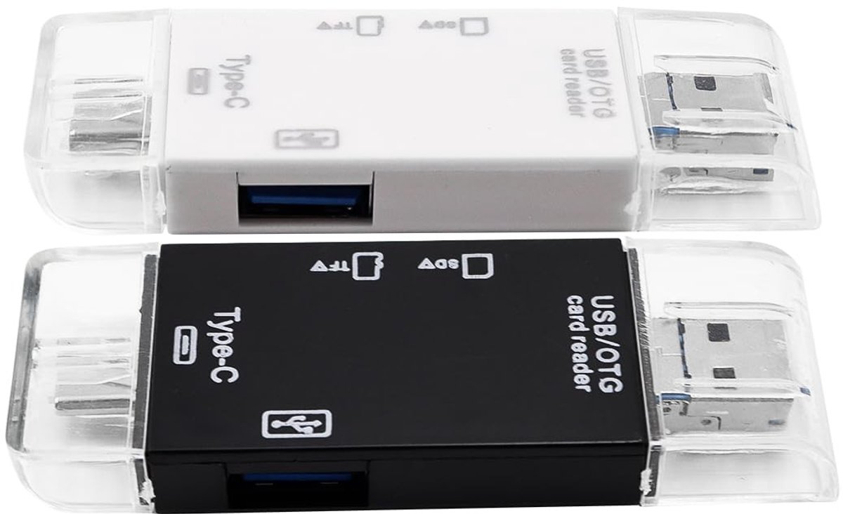 Dailygoods - 6-in-1 Multi-USB SD Kaartadapter voor Diverse Apparaten