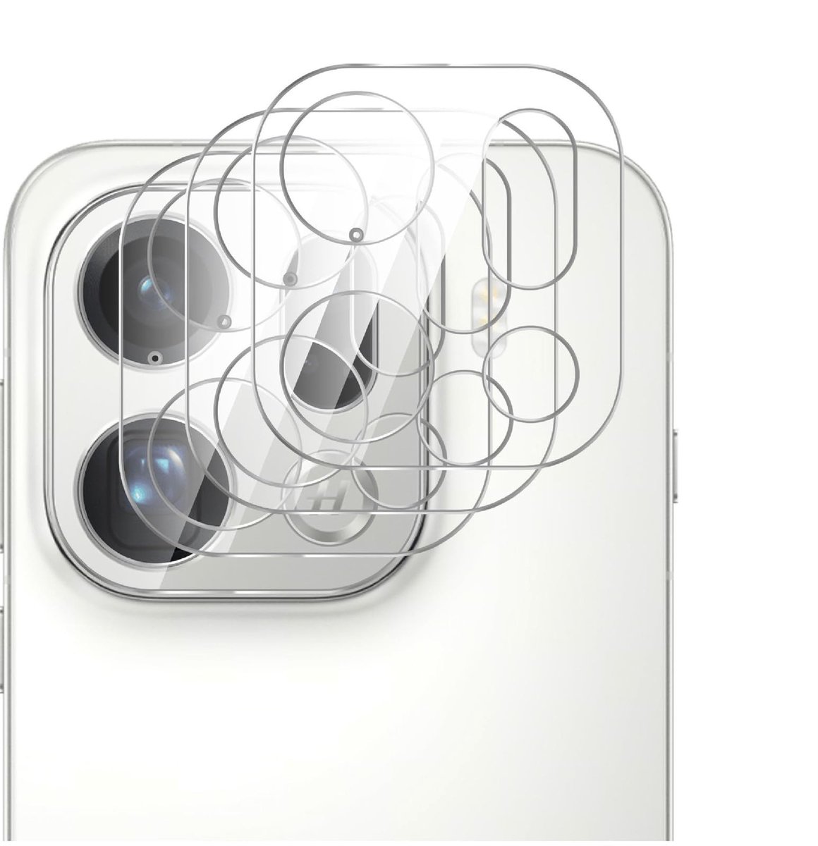 Dailygoods - Cameralensbeschermer Compatibel met Oppo Find X9 Pro, 4 Stuks HD Glas