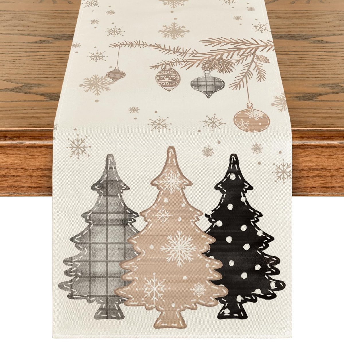 Dailygoods - Rustieke Tafelloper voor Kerst Decoratie