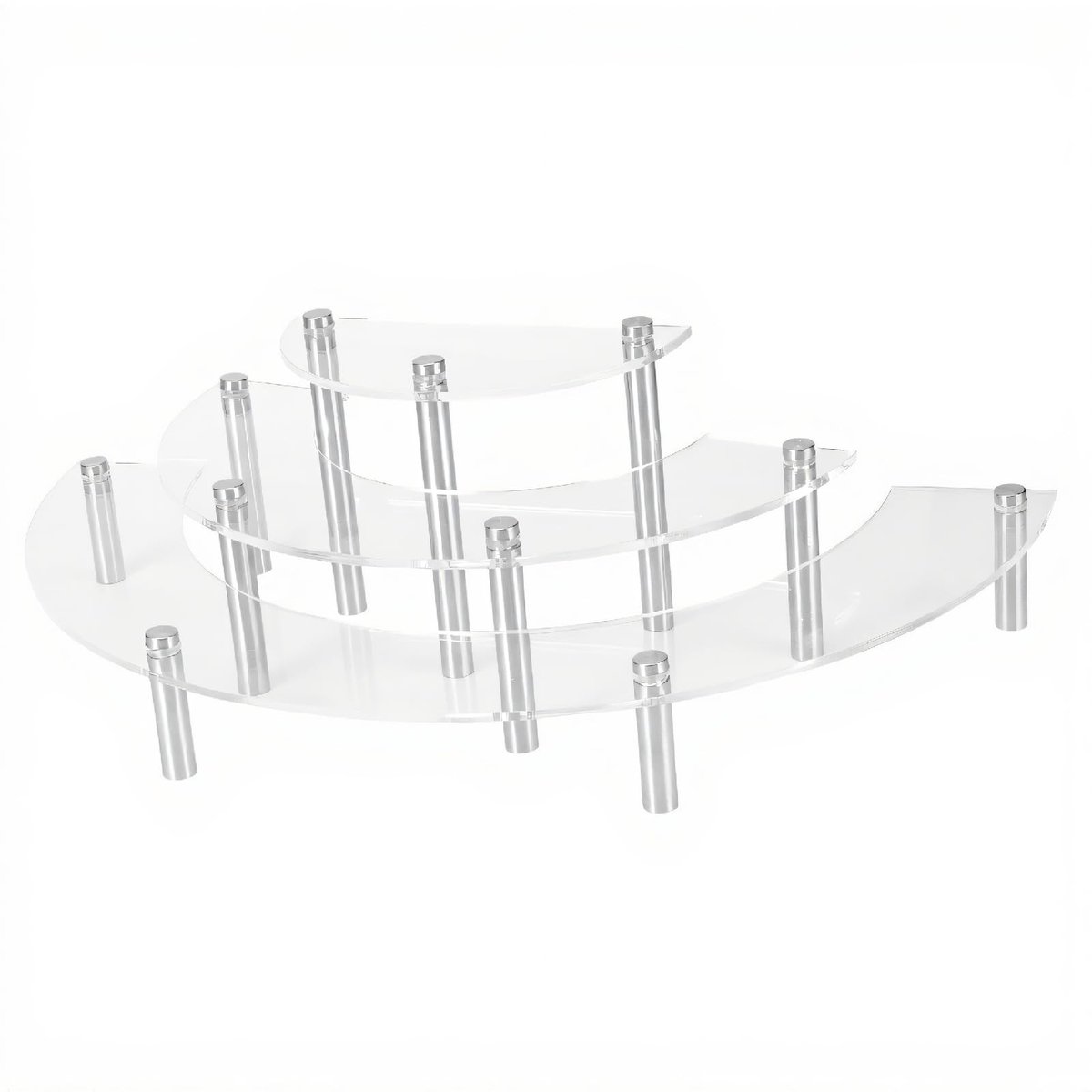 Dailygoods - Cosensi - 3-Laags Acryl Cupcakestandaard voor Taarten en Desserts