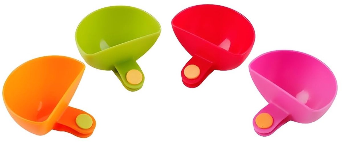 Dailygoods - Dipclip Kom en Bord Houder Set voor Saus