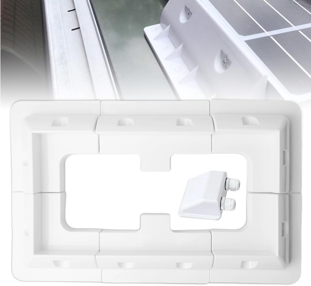 Dailygoods - Zonnepaneelhouders Set van 7 Stuks, Boorvrije Montage voor Campers en Daken