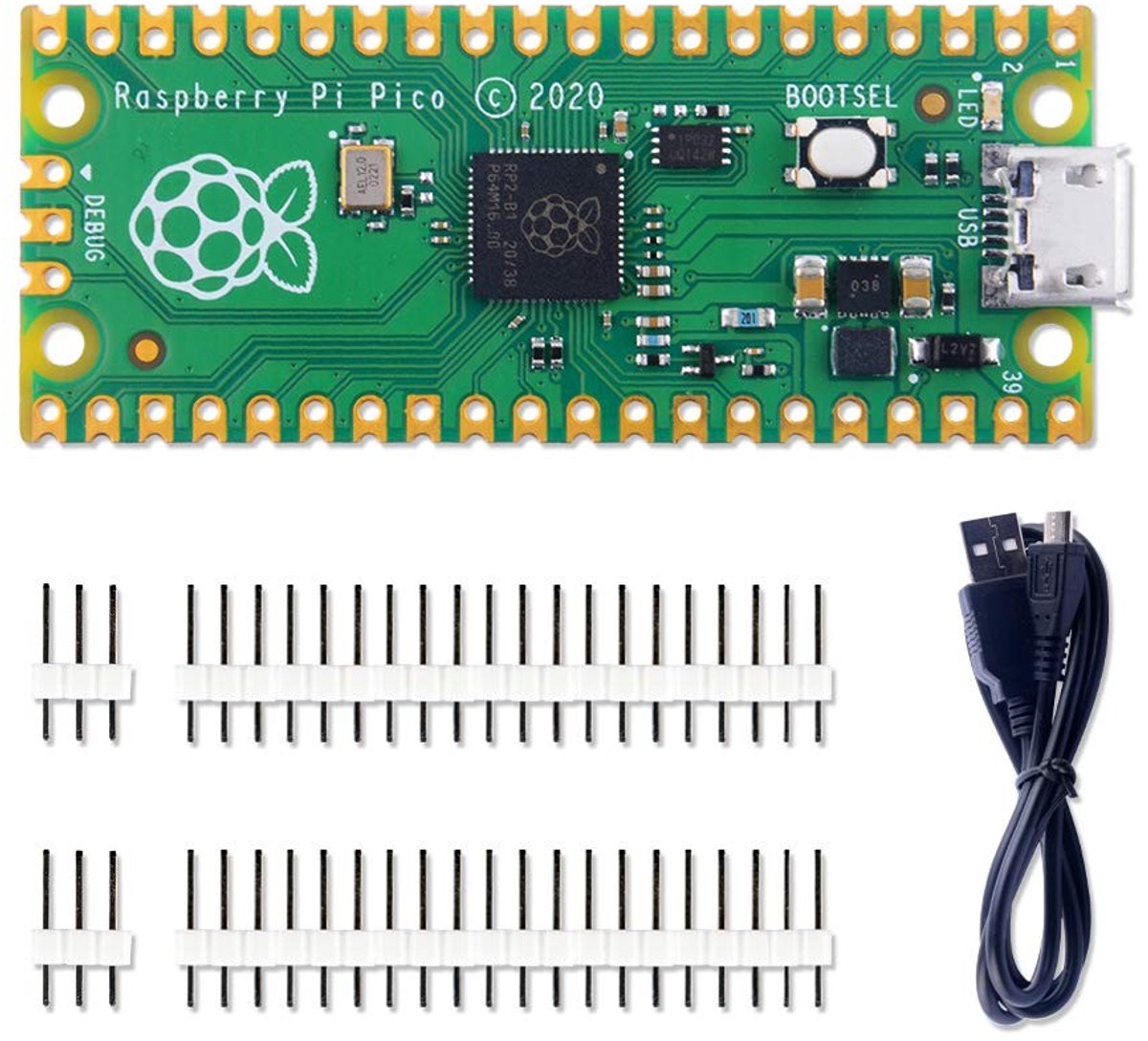 Dailygoods - Dailygoody - Raspberry Pi Pico - Microcontroller - Flexibel en krachtig - Mini Development Board - Ondersteunt C/C++ en Python - Ideaal voor hobbyiste..