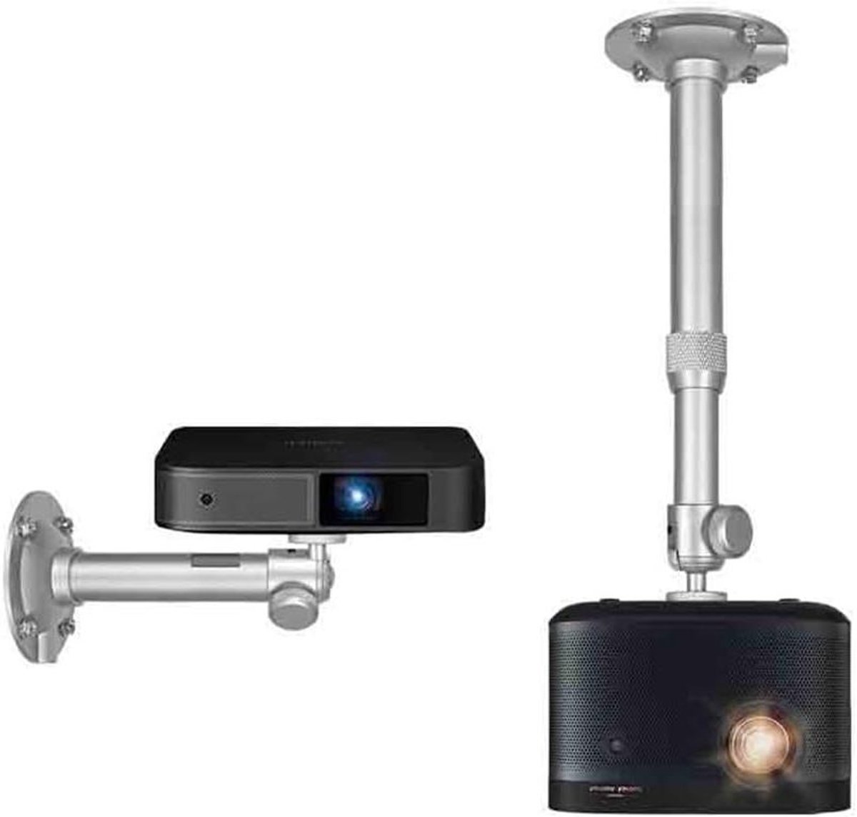 Projectorbeugel - Projectormontage - Thuisbioscoop - Verstelbaar - Universeel - Zilver