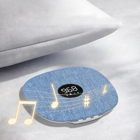 Kussen Speaker - Mini Muziekspeler - Ontspannen Luisteren - Botgeleiding Geluid - 10 Meter Bereik - Grijs — afbeelding 4