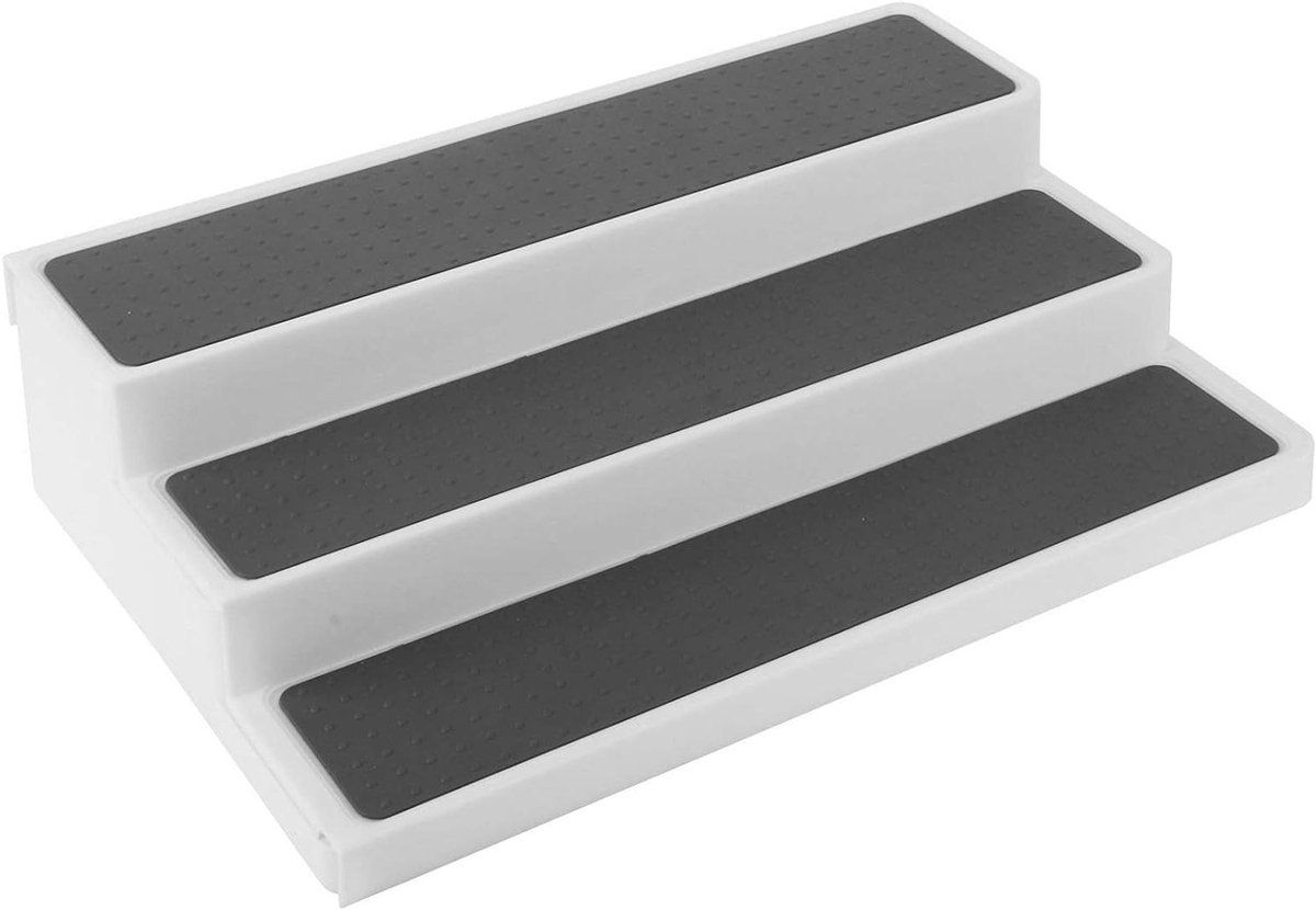Kruidenrek Organizer - Keuken Opberger - Keuken Organiseren - Uitbreidbaar 3 Tier - 365 cm - Wit