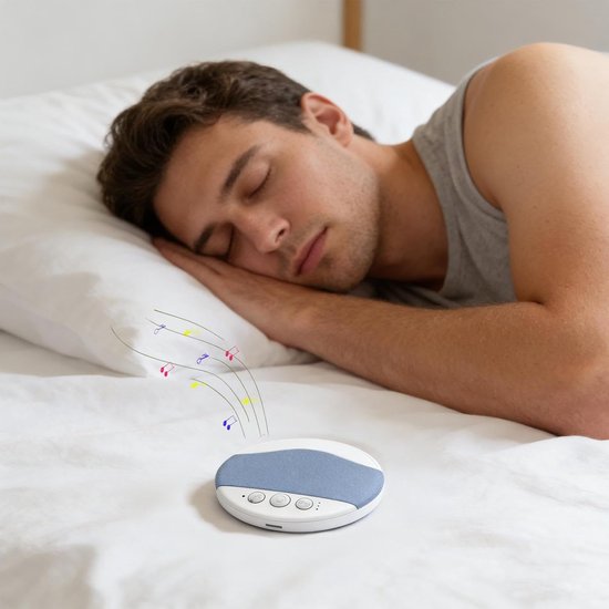 Coussin Haut-parleur - Sonore Oreiller - Ontspannend Slapen - Ergonomisch Ontwerp - 98 cm - Wit — afbeelding 4