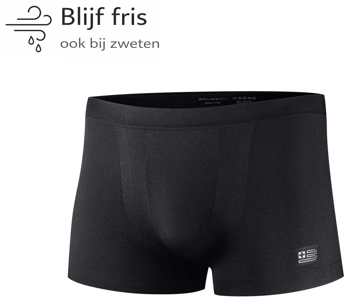 Brubeck B-LIGHT Heren Sportondergoed – Naadloze Boxershort – Hardlopen, Wandelen en Reizen