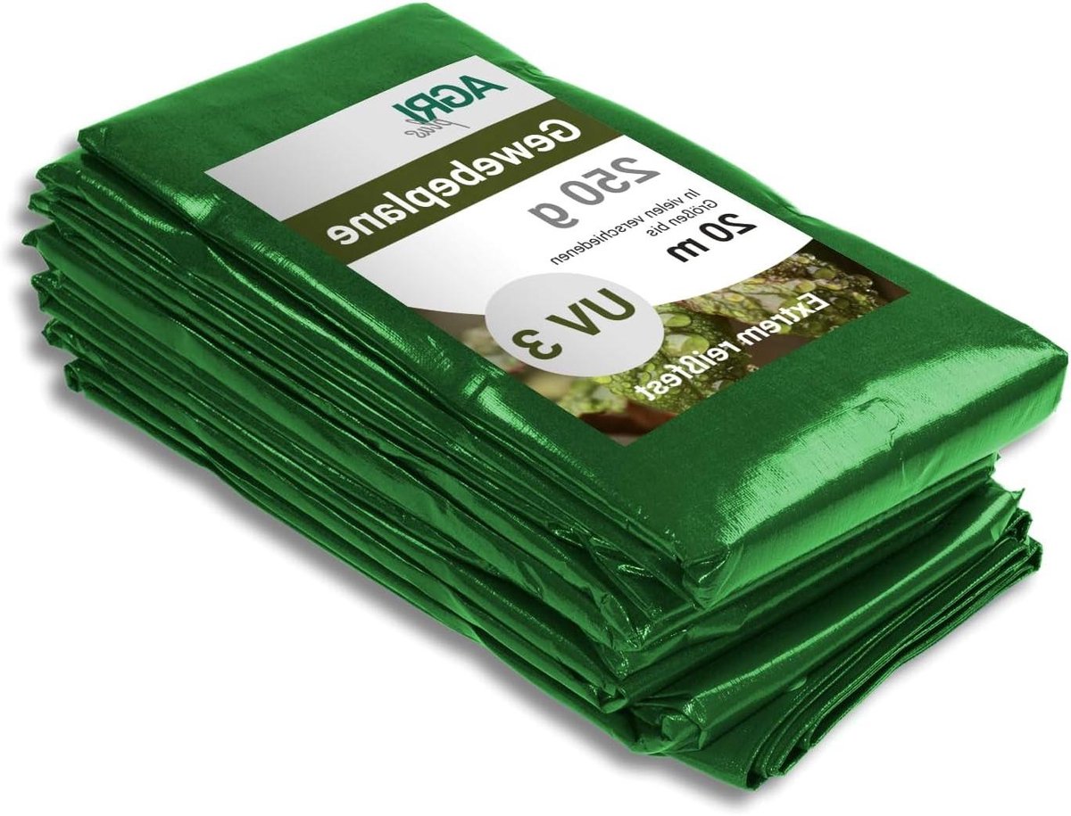 Tarpaulin with eyelets - Waterproof cover - Outdoor protection - Tear-resistant fabric - 4 x 6 m - green
