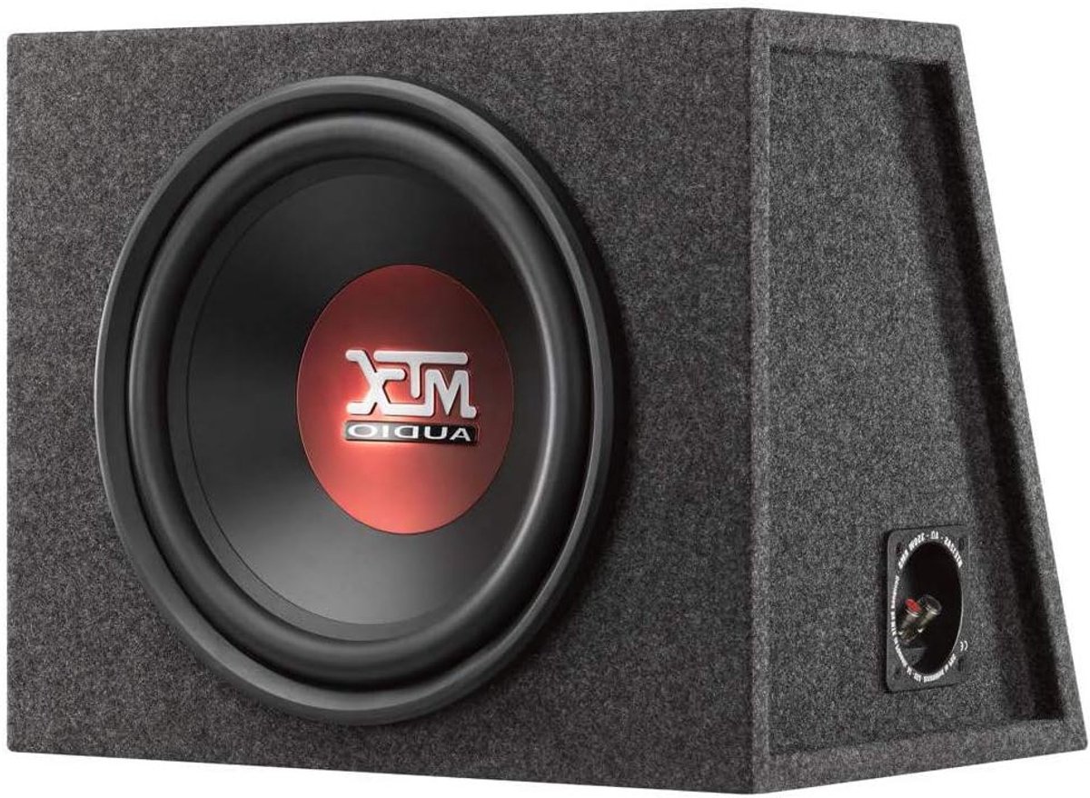 Subwoofer Gesloten Kist - Basbox Auto - Muziek Luisteren - MDF Constructie - 30 cm - Zwart