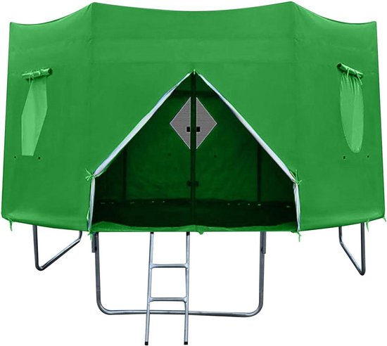 Trampolinetent - Trampolinehoes Schaduwdoek - Trampoline Beschermen - Waterdicht Oxford Doek - 1.8m 2.4m 3.0m - Groen