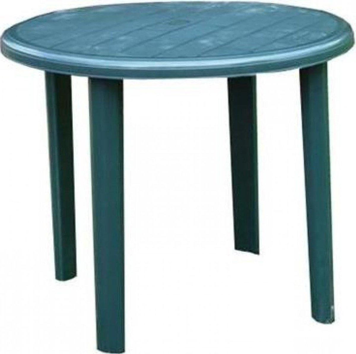 Barbados Tafel - Tuinstafel Rond - Terras Ontspanning - Weerbestendig Kunsthars - 90 cm - Wit