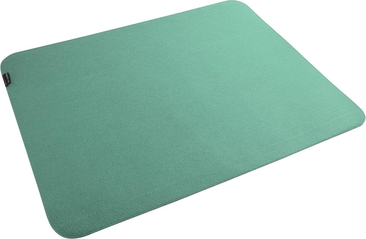 Bureauonderlegger Vilt - Schrijfonderlegger Bureau - Bureau Beschermen - Gemaakt van Gerecyclede Flesjes - 50 x 65 cm - Watergroen — cadeau in Wonen & Interieur - foto 5