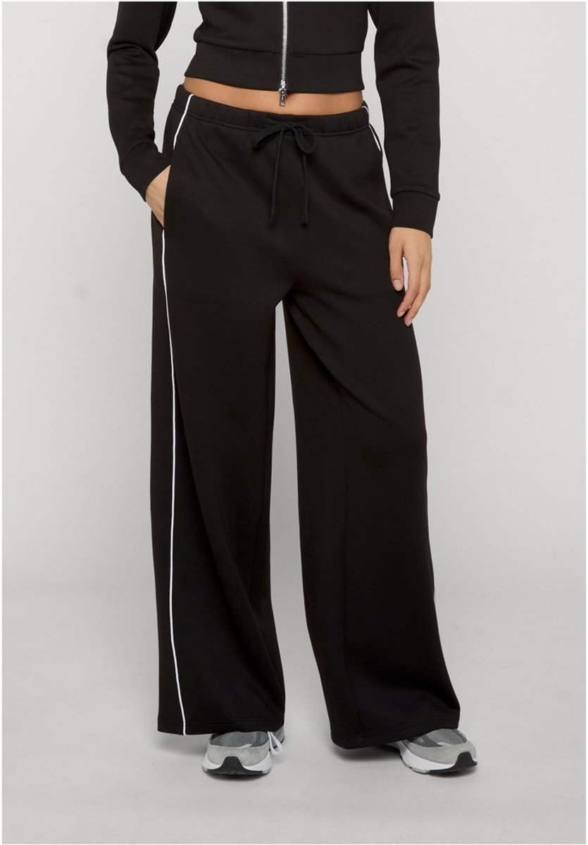 Urban Classics Wide Leg Scuba Trainingsbroek Zwart