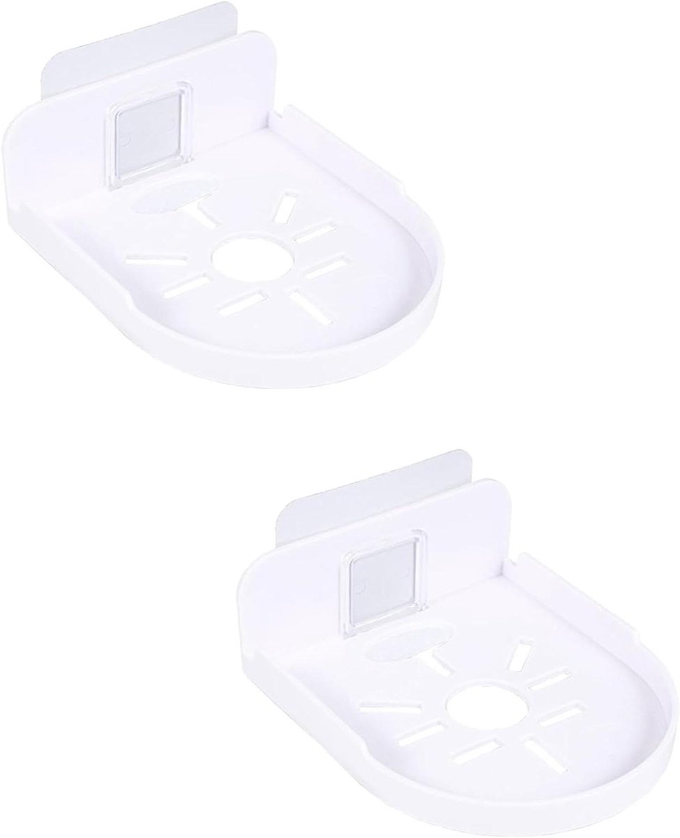 Cameramuurbevestiging - Universele Muurbeugel - Veiligheid Binnenshuis - Geen Boren Nodig - 12cm*9.5cm*4cm - Wit