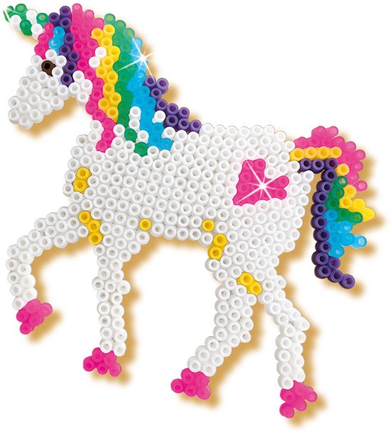 SES Creative - Beedz - Unicorns en Prinsessen - 2100 Strijkkralen met Grondplaten en Strijkvellen - Vanaf 5 Jaar