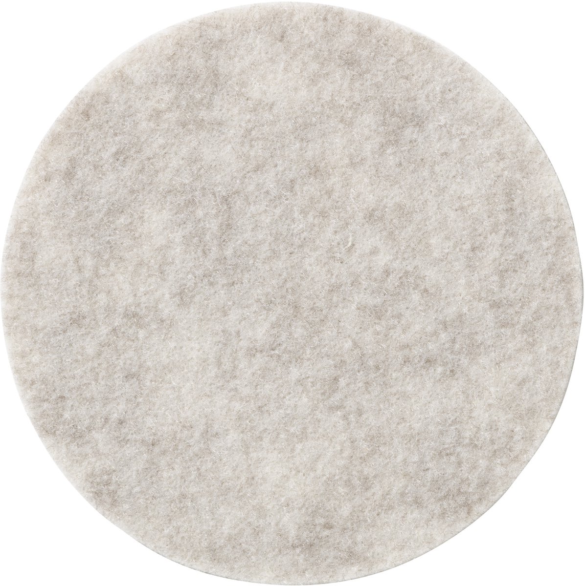 Vilt Placemats Rond 4-delig met Onderzetters Beige - 5mm