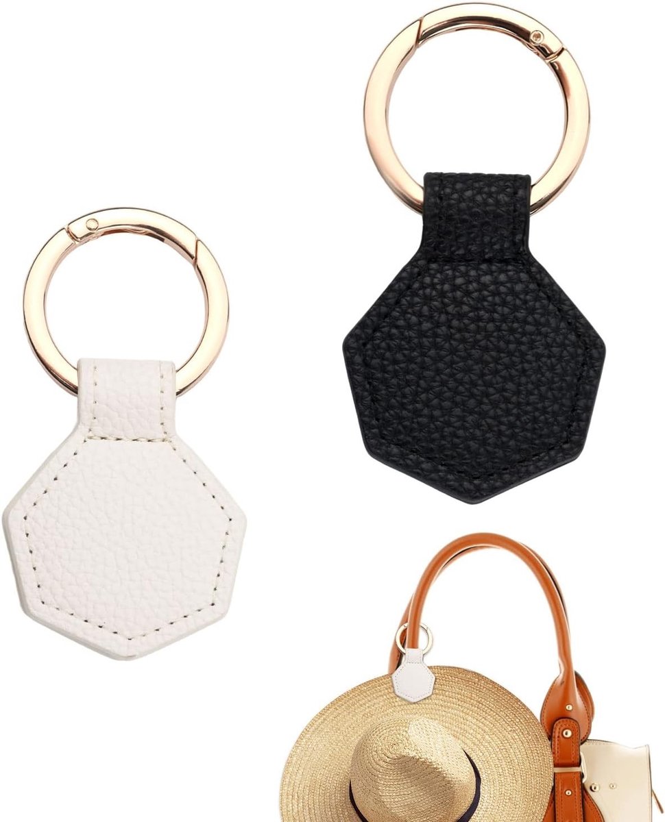 Set van 2 Magnetische Hoedclips voor Reizen, Lederen Hoedhouder voor Handtas en Koffer, Ideaal voor Het Ophangen van Hoeden en Accessoires