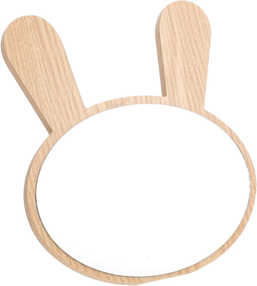 Make-up Spiegel - Cosmetische Spiegel Tafelspiegel - Dagelijkse Make-up - Stabiele Houten Basis - Compact Formaat - Bruin