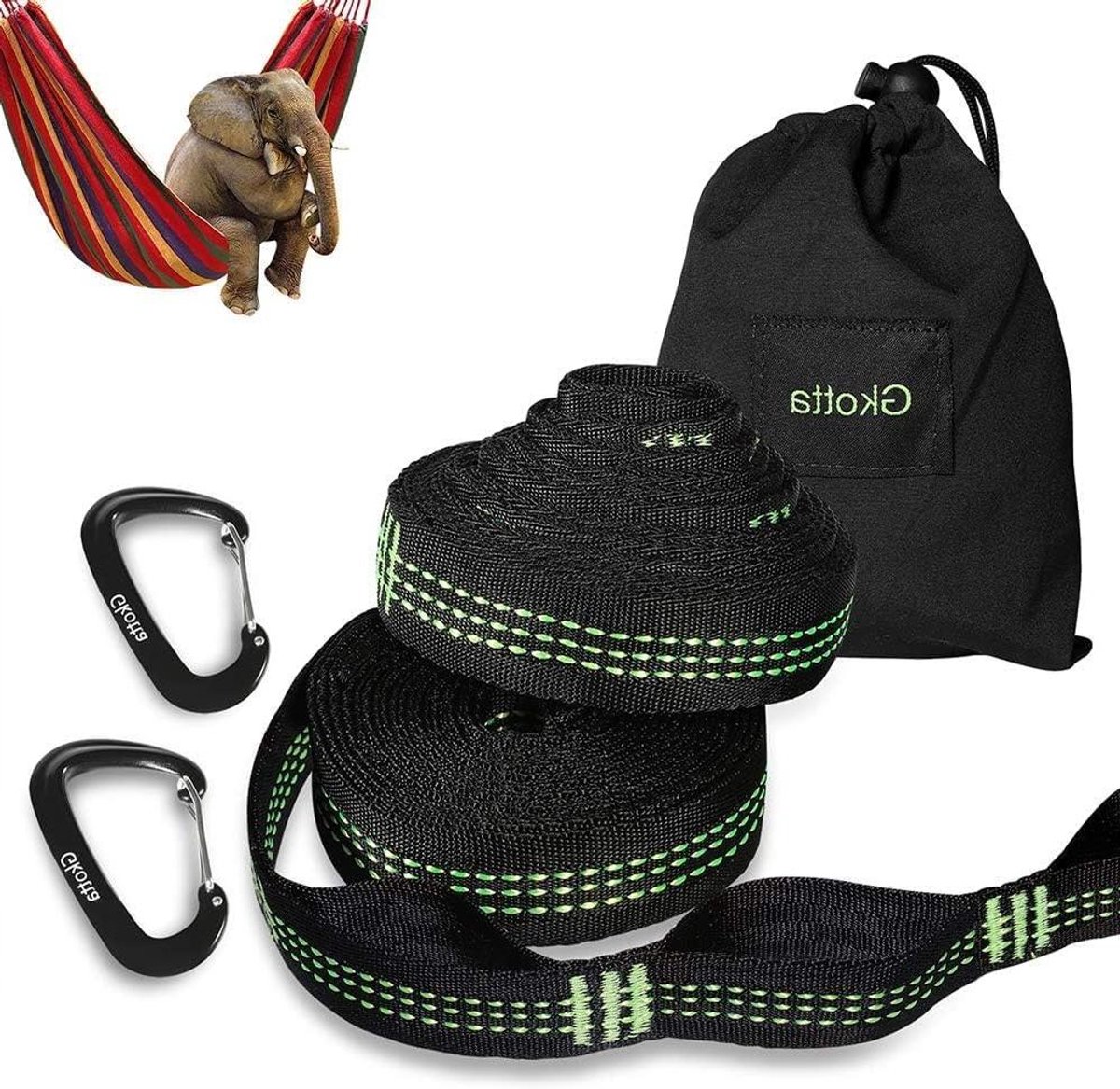 XL Hangmat Straps - Boomhaken Hangmat - Ontspannen in de Natuur - 32 Verstelbare Lusjes - 2x 3 Meter
