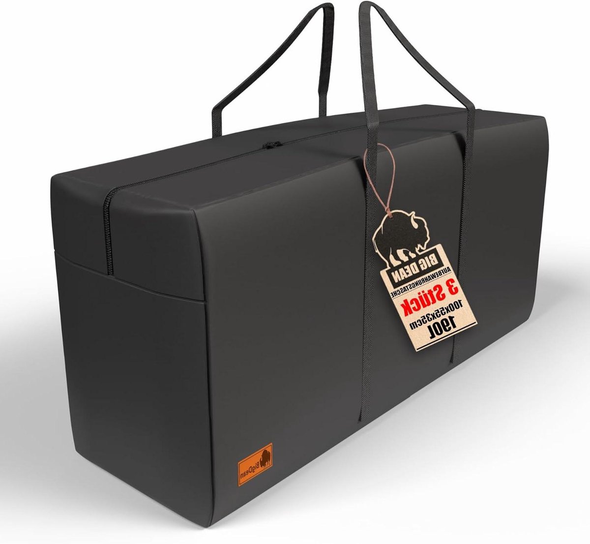 Opbergtas - Draagtas Opslag - Ruimte Organiseren - Extra Grote Capaciteit - 190 Liter - Zwart
