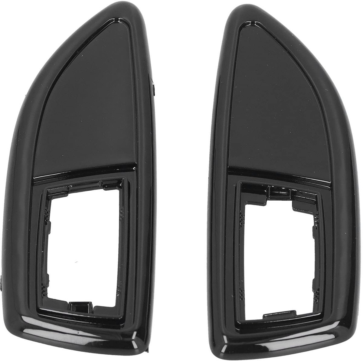 aladdien - Zijknipperlichten - Auto-accessoires - Waterproof - Glanzend zwart - Repeater - Vervanging voor D Range 2006-2014