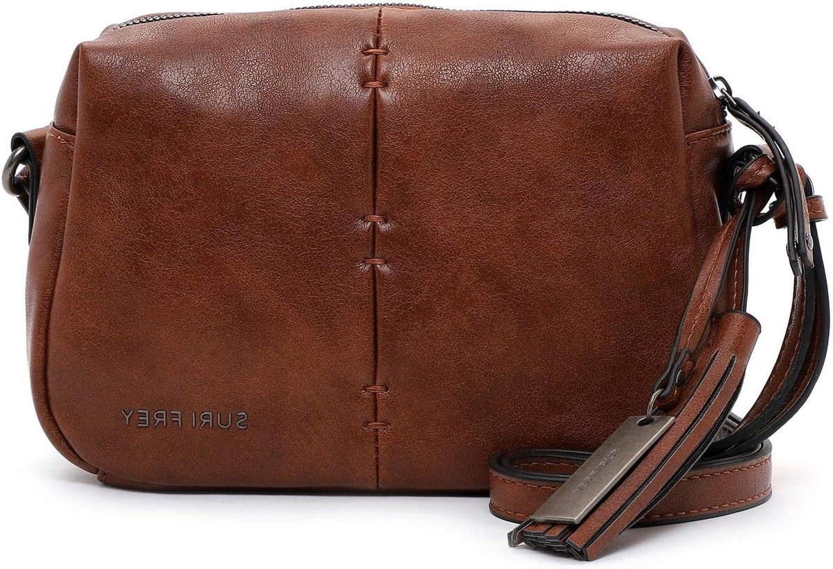 Schoudertas Dames - Crossbody Tas - Dagelijks Gebruik - Verstelbare Band - 23 x 17.5 x 8 cm - Bruin