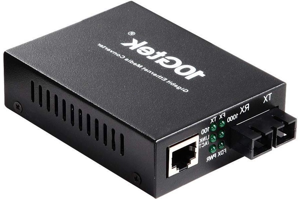 Ethernet Media Converter - Netwerk Adapter - Netwerk Uitbreiding - Ingebouwde Transceiver - 550 Meter
