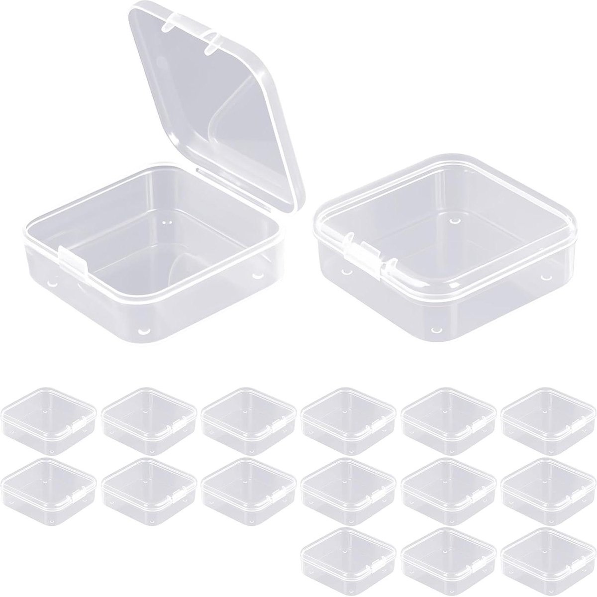 Opbergdoos met Deksel - Mini Plastic Bakjes - Kleine Spullen Sorteren - Stof- en Vochtwerend