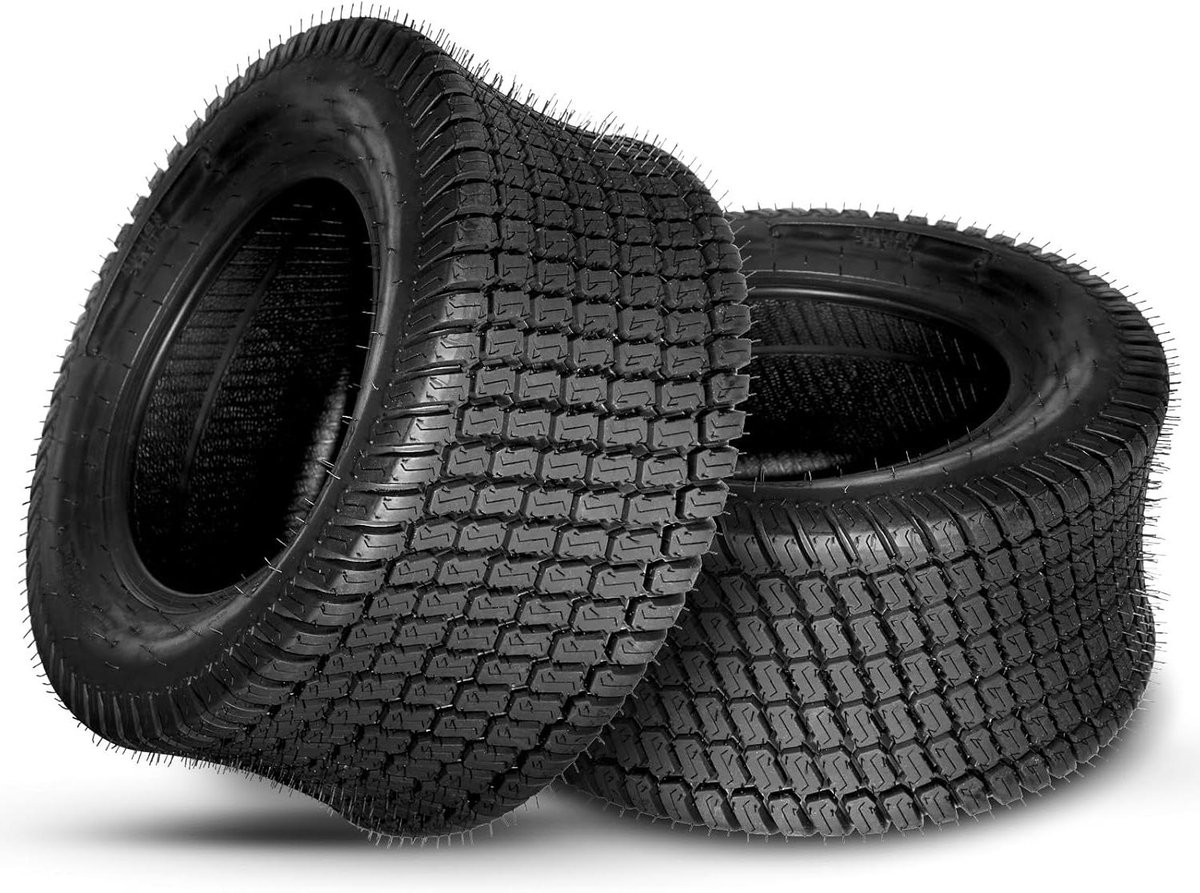 Grasmaaier Banden - Tuin Tractor Banden - Gazon Onderhoud - 4-Laags Constructie - 16x7.50-8 - Zwart