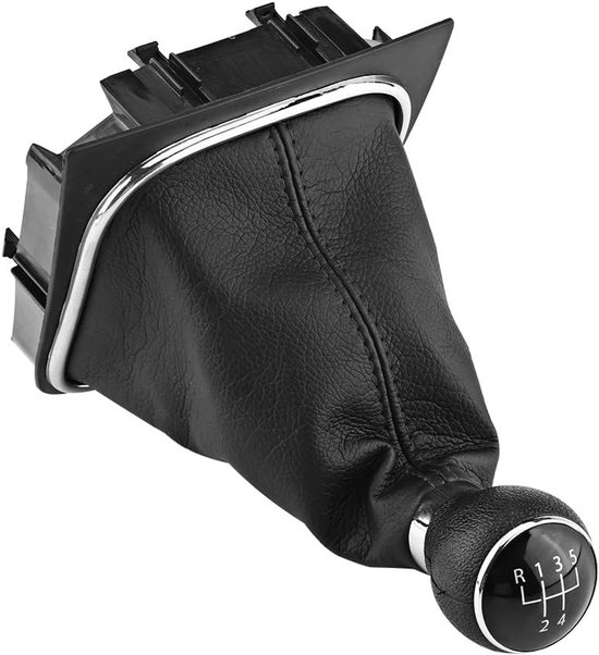 Schakelpook Knop - Versnellingspook Cover - Auto Interieur Upgrade - Ergonomisch Ontwerp - 5 Versnellingen - Zwart van Merkloos — afbeelding 5